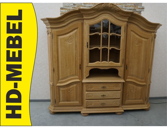 WITRYNA KREDENS JASNY LITY DĄB PODŚWIETALANA SZER. 232 CM