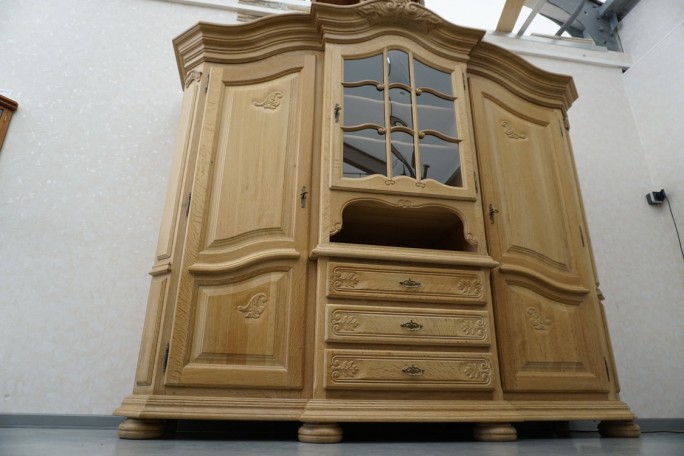 WITRYNA KREDENS JASNY LITY DĄB PODŚWIETALANA...