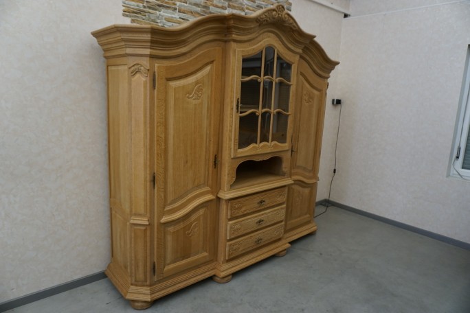 WITRYNA KREDENS JASNY LITY DĄB PODŚWIETALANA...