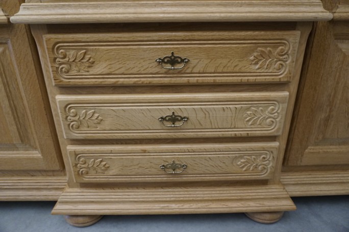 WITRYNA KREDENS JASNY LITY DĄB PODŚWIETALANA...