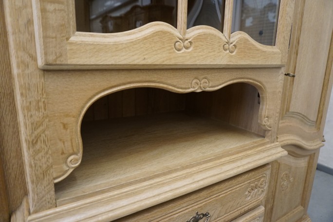 WITRYNA KREDENS JASNY LITY DĄB PODŚWIETALANA...