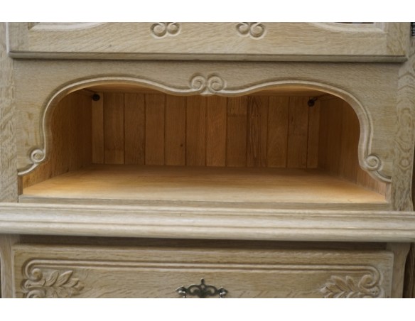 WITRYNA KREDENS JASNY LITY DĄB PODŚWIETALANA SZER. 232 CM