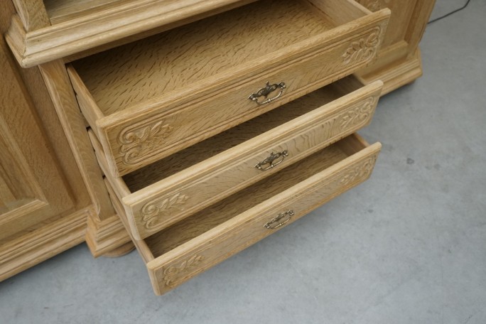 WITRYNA KREDENS JASNY LITY DĄB PODŚWIETALANA...