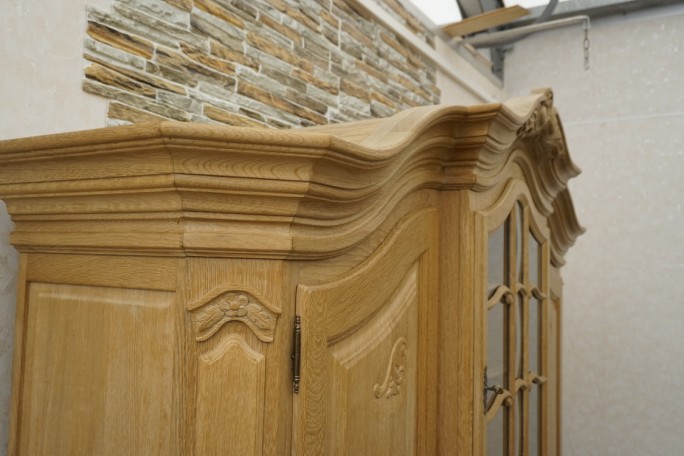 WITRYNA KREDENS JASNY LITY DĄB PODŚWIETALANA...