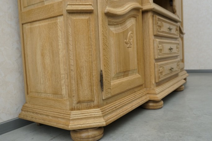 WITRYNA KREDENS JASNY LITY DĄB PODŚWIETALANA...