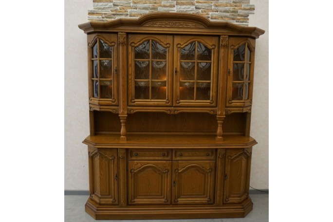 WITRYNA Z KOMODĄ - KREDENS PODŚWIETLANA SZER....