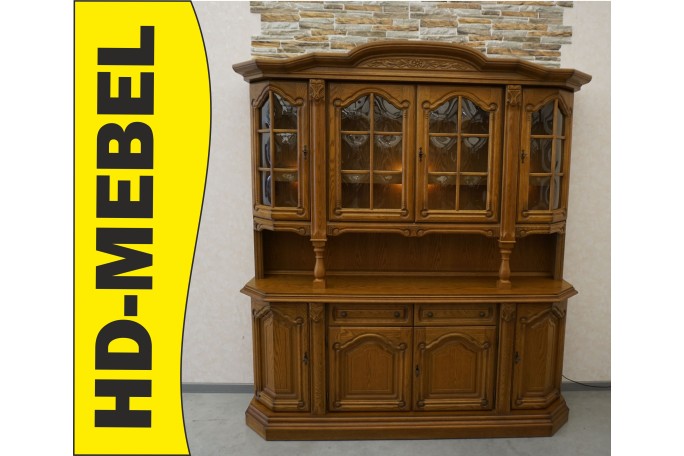 WITRYNA Z KOMODĄ - KREDENS PODŚWIETLANA SZER....