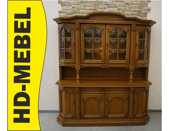 WITRYNA Z KOMODĄ - KREDENS PODŚWIETLANA SZER. 185 CM