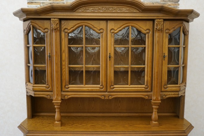 WITRYNA Z KOMODĄ - KREDENS PODŚWIETLANA SZER....