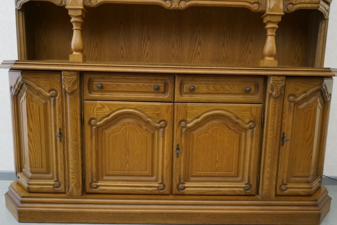 WITRYNA Z KOMODĄ - KREDENS PODŚWIETLANA SZER....