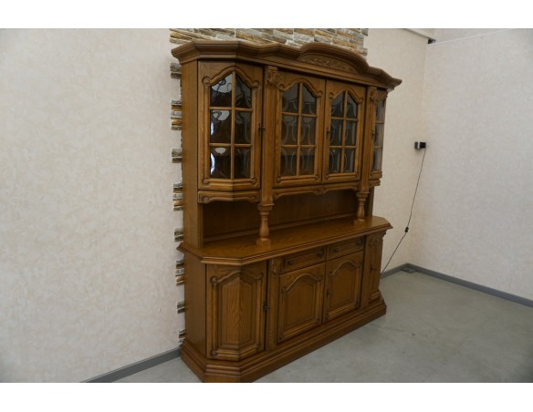 WITRYNA Z KOMODĄ - KREDENS PODŚWIETLANA SZER. 185 CM