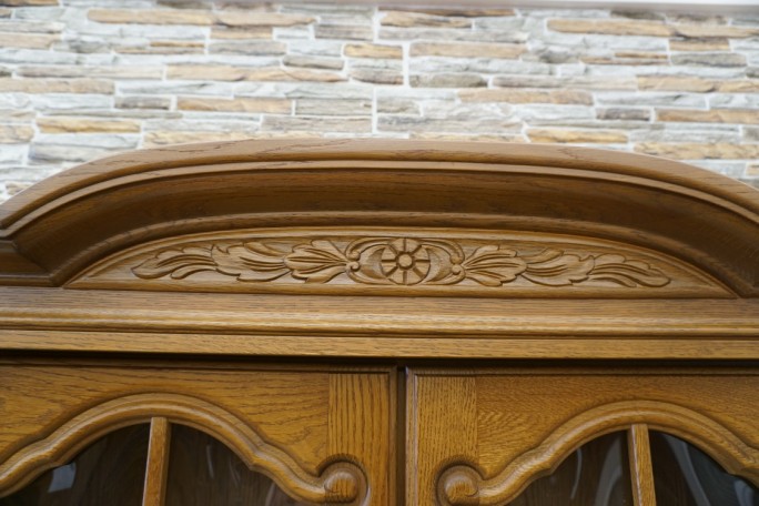 WITRYNA Z KOMODĄ - KREDENS PODŚWIETLANA SZER....