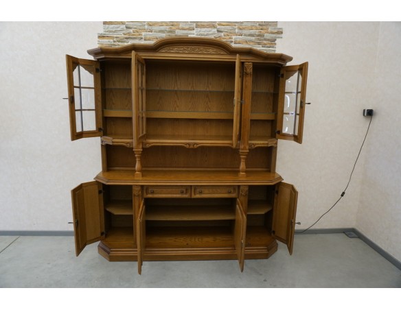 WITRYNA Z KOMODĄ - KREDENS PODŚWIETLANA SZER. 185 CM