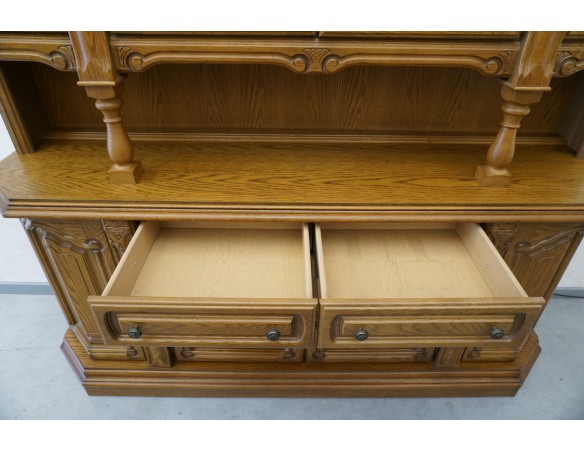 WITRYNA Z KOMODĄ - KREDENS PODŚWIETLANA SZER. 185 CM