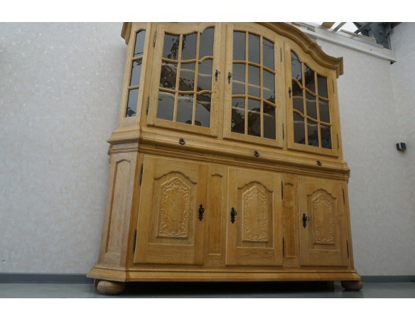 WITRYNA Z KOMODĄ LITY DĄB DĘBOWA SZER. 205 CM