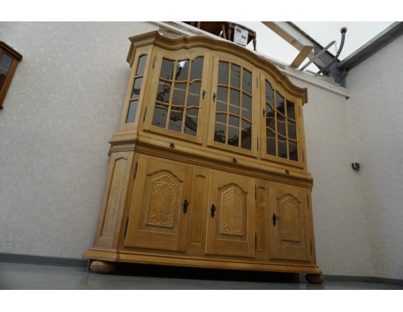 WITRYNA Z KOMODĄ LITY DĄB DĘBOWA SZER. 205 CM