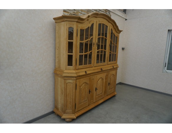 WITRYNA Z KOMODĄ LITY DĄB DĘBOWA SZER. 205 CM