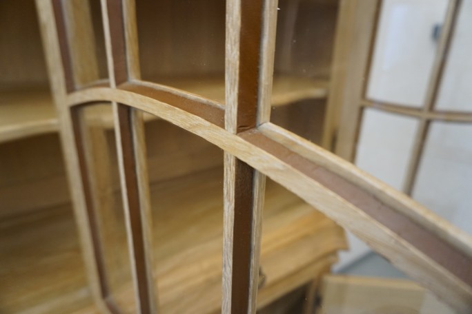 WITRYNA Z KOMODĄ LITY DĄB DĘBOWA SZER. 205 CM