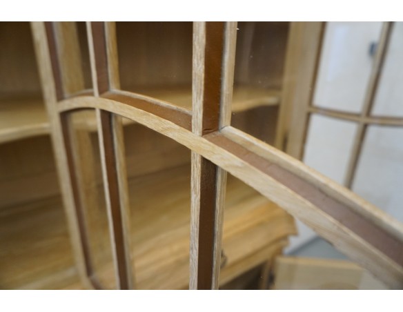 WITRYNA Z KOMODĄ LITY DĄB DĘBOWA SZER. 205 CM