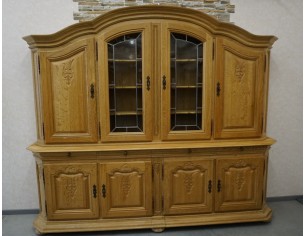 WITRYNA Z KOMODĄ LITY DĄB 8 DRZWIOWA SZER. 275 CM 2