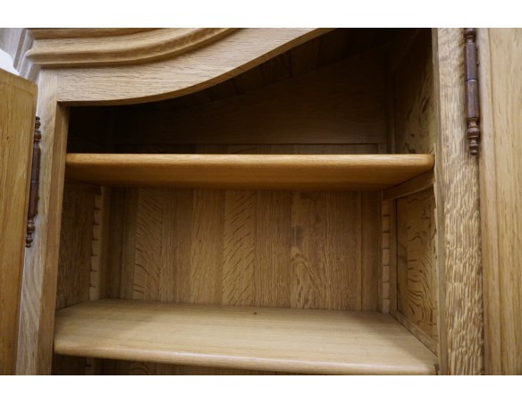 WITRYNA Z KOMODĄ LITY DĄB 8 DRZWIOWA SZER. 275 CM