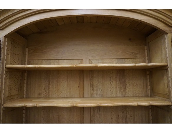 WITRYNA Z KOMODĄ LITY DĄB 8 DRZWIOWA SZER. 275 CM