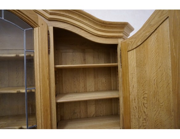 WITRYNA Z KOMODĄ LITY DĄB 8 DRZWIOWA SZER. 275 CM