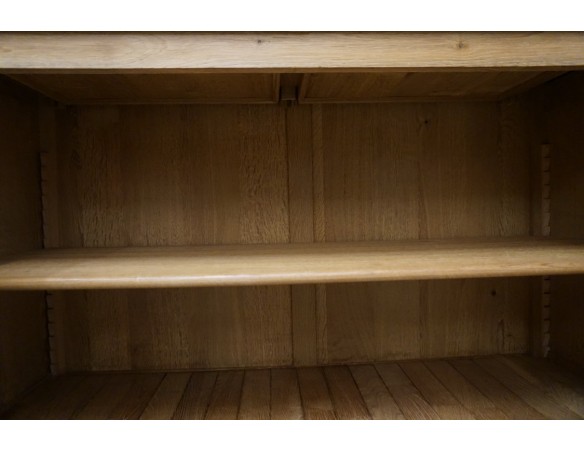 WITRYNA Z KOMODĄ LITY DĄB 8 DRZWIOWA SZER. 275 CM