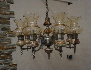 ŻYRANDOL WISZĄCY 8 KLOSZY 60/60 CM 2