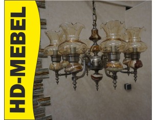 ŻYRANDOL WISZĄCY 8 KLOSZY 60/60 CM