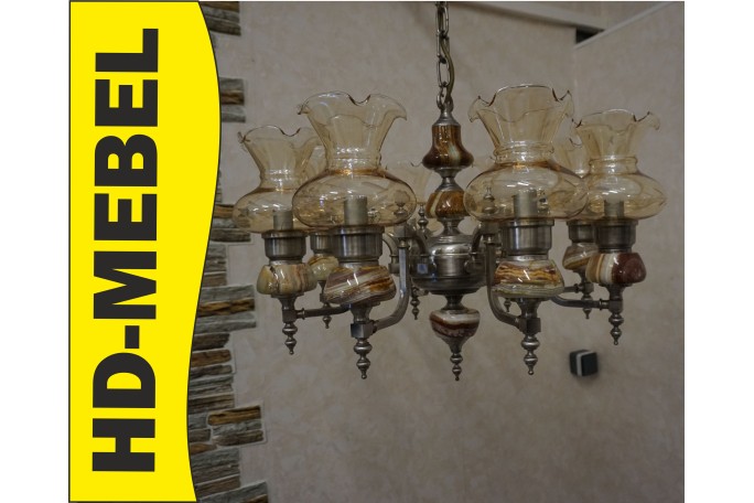 ŻYRANDOL WISZĄCY 8 KLOSZY 60/60 CM