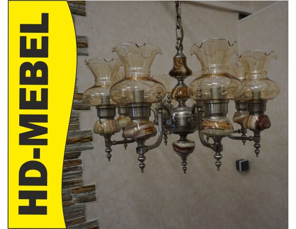 ŻYRANDOL WISZĄCY 8 KLOSZY 60/60 CM