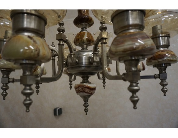 ŻYRANDOL WISZĄCY 8 KLOSZY 60/60 CM