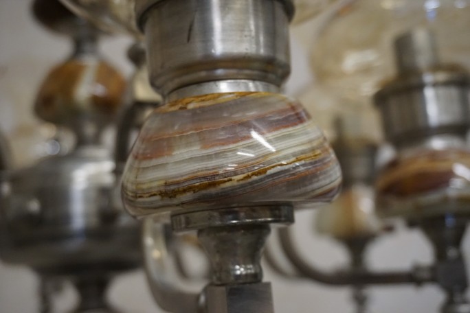 ŻYRANDOL WISZĄCY 8 KLOSZY 60/60 CM