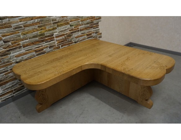 ŁAWA NAROŻNA W KSZTAŁCIE " L " JASNY LITY DĄB 130/130 CM