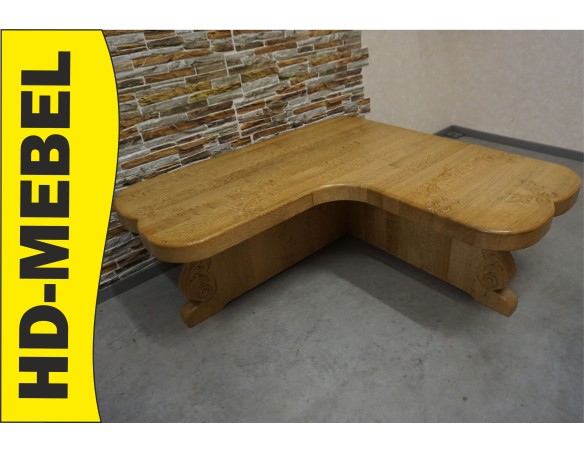 ŁAWA NAROŻNA W KSZTAŁCIE " L " JASNY LITY DĄB 130/130 CM