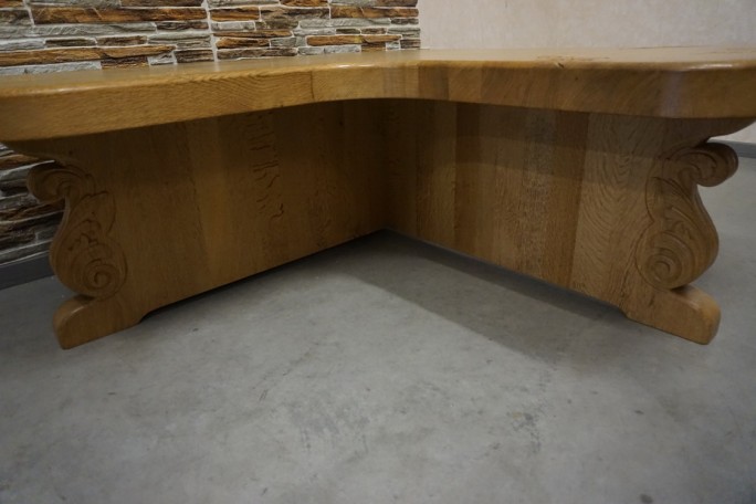 ŁAWA NAROŻNA W KSZTAŁCIE " L " JASNY LITY DĄB...