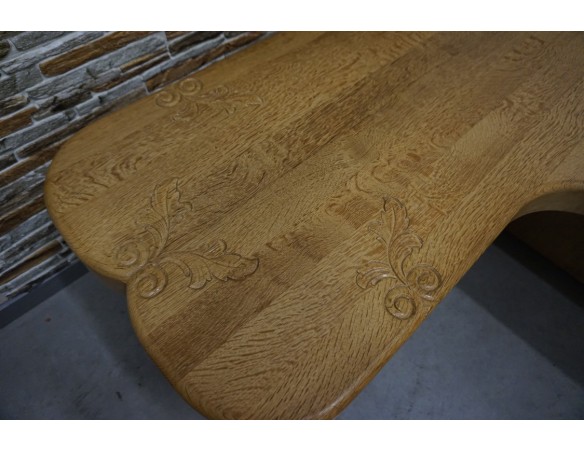 ŁAWA NAROŻNA W KSZTAŁCIE " L " JASNY LITY DĄB 130/130 CM