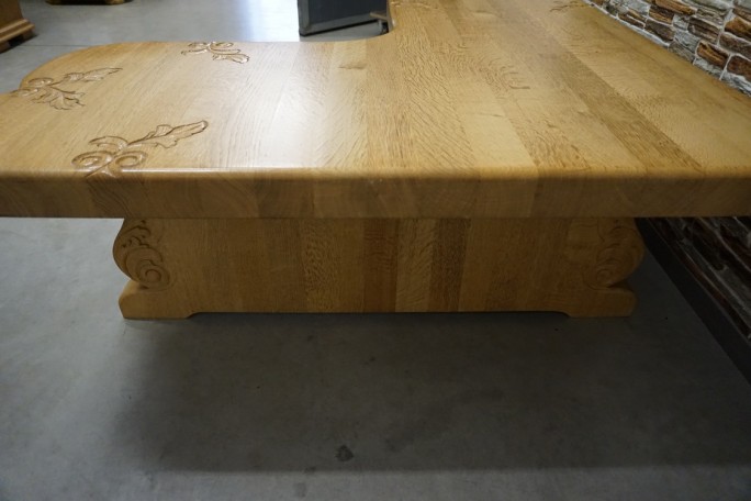 ŁAWA NAROŻNA W KSZTAŁCIE " L " JASNY LITY DĄB...