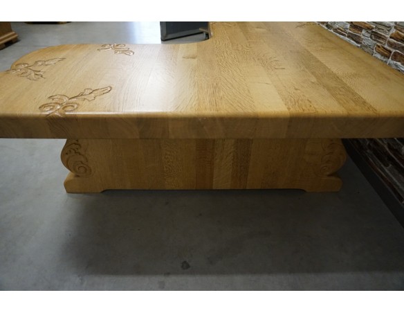 ŁAWA NAROŻNA W KSZTAŁCIE " L " JASNY LITY DĄB 130/130 CM