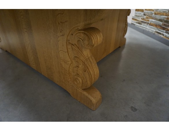 ŁAWA NAROŻNA W KSZTAŁCIE " L " JASNY LITY DĄB 130/130 CM