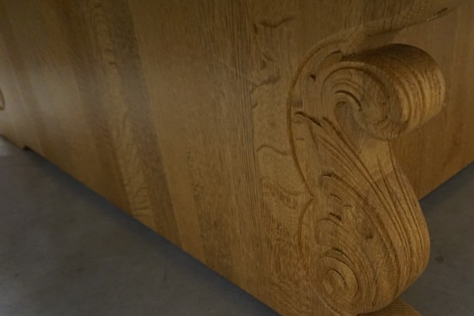 ŁAWA NAROŻNA W KSZTAŁCIE " L " JASNY LITY DĄB...