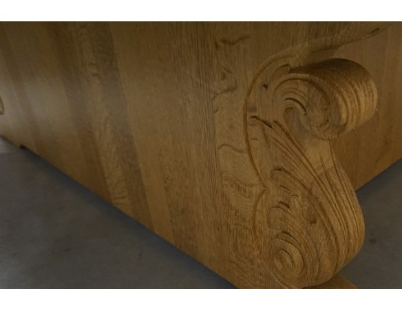 ŁAWA NAROŻNA W KSZTAŁCIE " L " JASNY LITY DĄB 130/130 CM