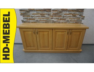 KOMODA BUKOWA 4 DRZWIOWA PEŁNE LITE DREWNO SZER. 173 CM