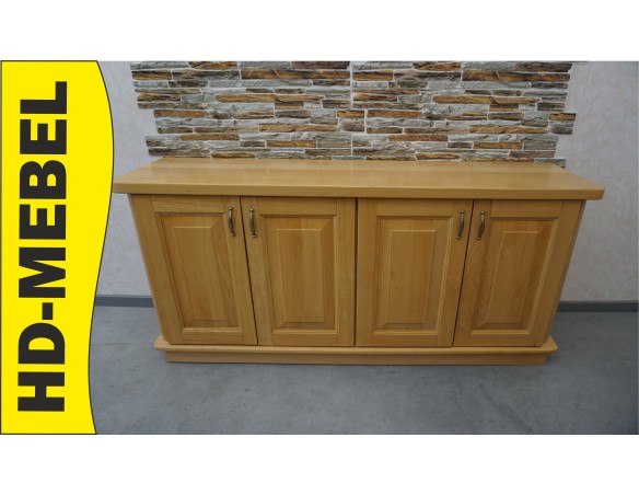 KOMODA BUKOWA 4 DRZWIOWA PEŁNE LITE DREWNO SZER. 173 CM