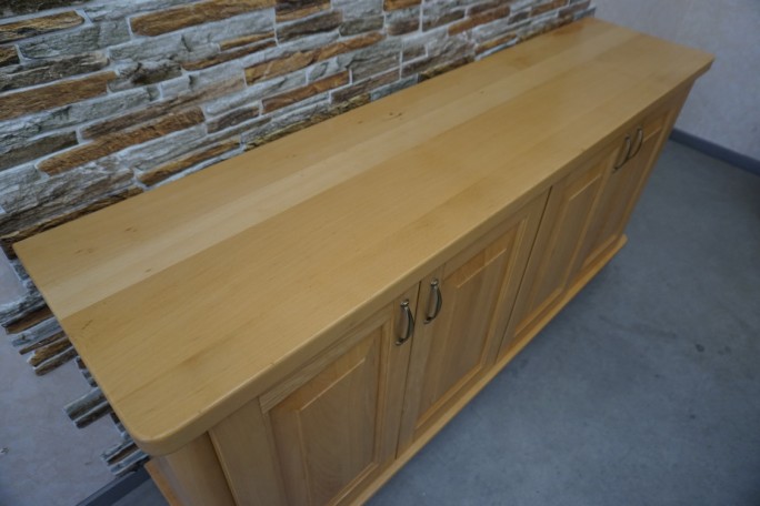 KOMODA BUKOWA 4 DRZWIOWA PEŁNE LITE DREWNO...