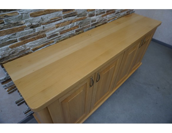 KOMODA BUKOWA 4 DRZWIOWA PEŁNE LITE DREWNO SZER. 173 CM