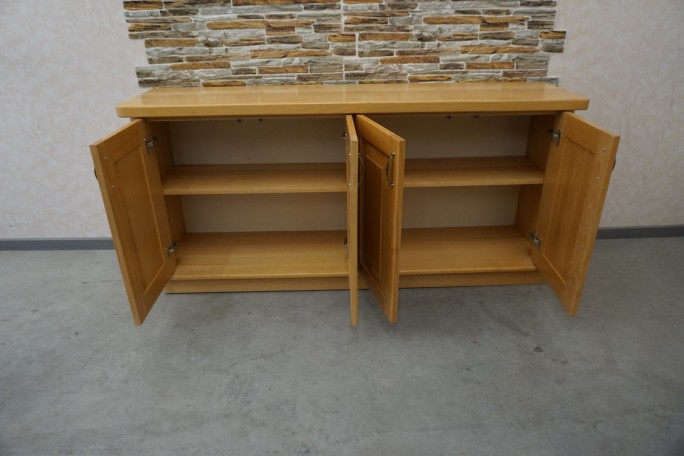 KOMODA BUKOWA 4 DRZWIOWA PEŁNE LITE DREWNO...