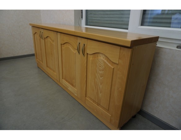 KOMODA BUKOWA 4 DRZWIOWA SZER. 196 CM