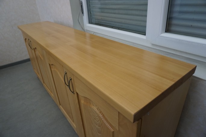 KOMODA BUKOWA 4 DRZWIOWA SZER. 196 CM